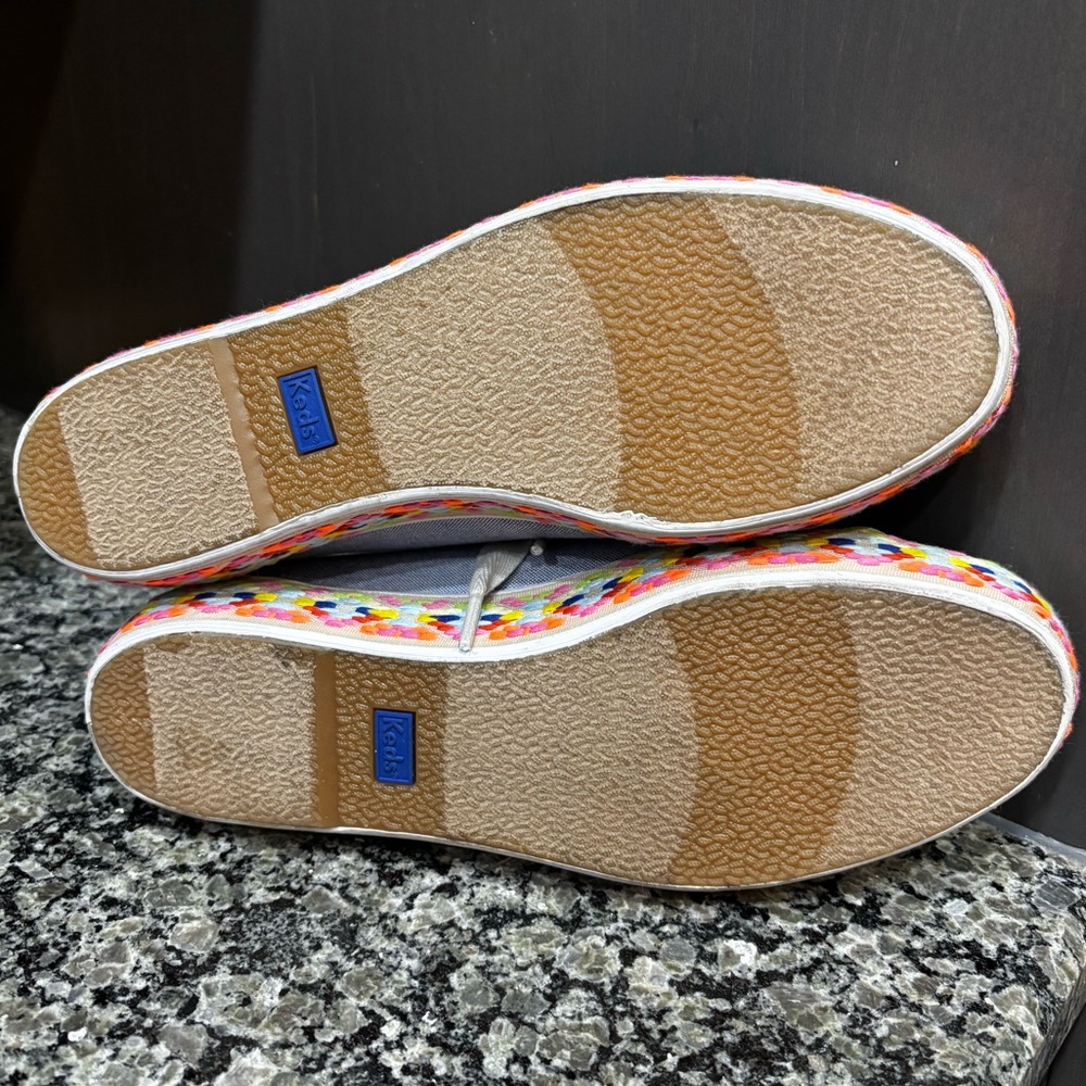 Keds Triple Kick Summer Foxing Embroidered Platform Sneaker Size 8 - Picture 7 of 9